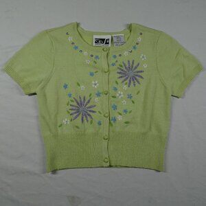 Y2K Speechless Girl Youth Short Sleeves Sweater Size 10
